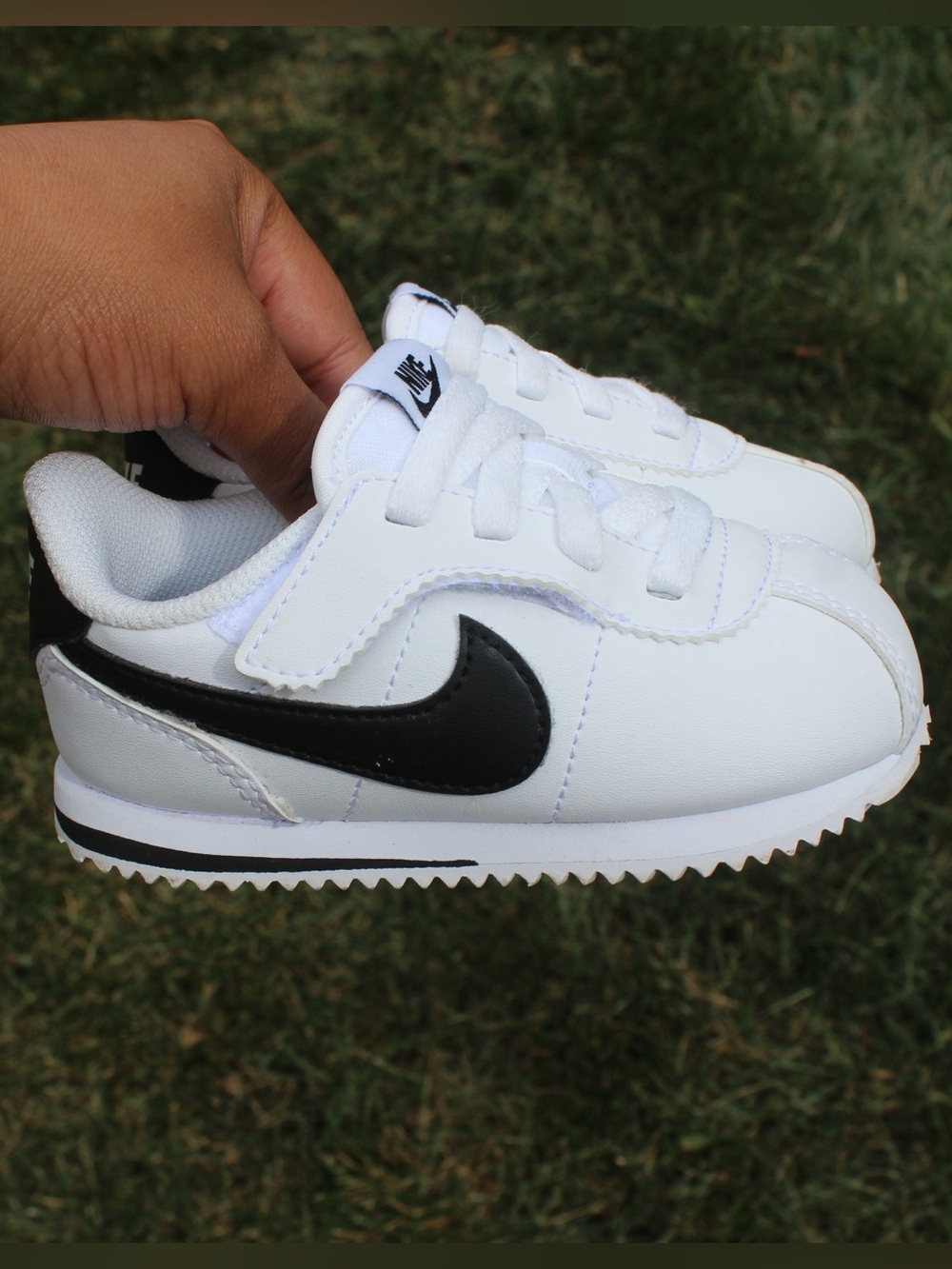 Nike Cortez EasyOn White/Black Toddler Sneakers 7C